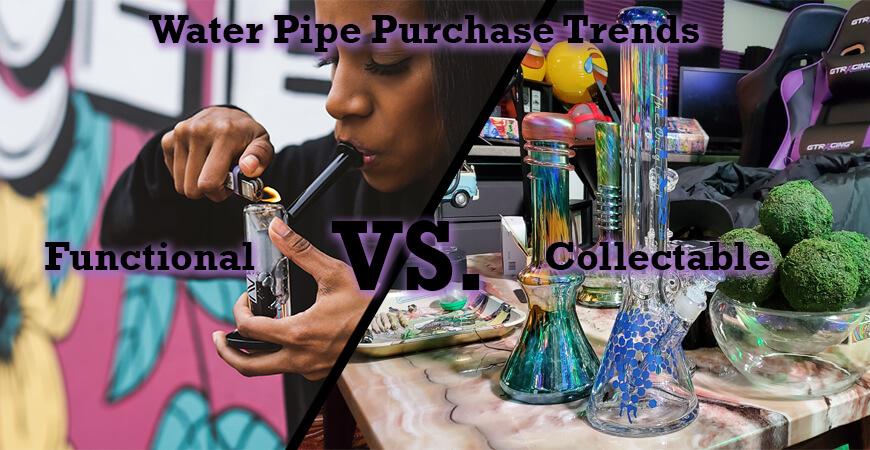Water Pipe Purchase Trends: Functional vs. Collectable
