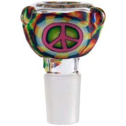 19mm Male Bowl Peace Sign