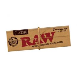 Raw Connoisseur 1 1/4 + Tips  Bx/24