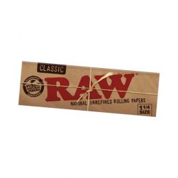 Raw Classic Rolling Papers 1 1/4 Bx/24