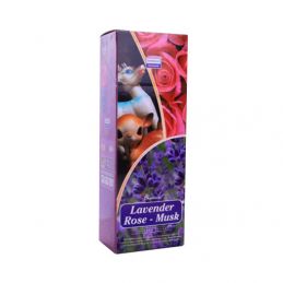 Incense Hexa Pk Laven/Rose Musk Bx/6