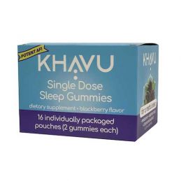 Khavu Sleep Gummies 2pk BlBerry Disp/16