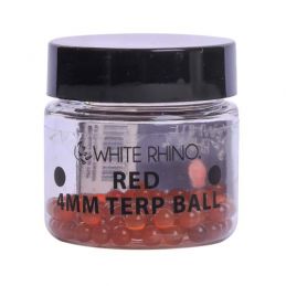 White Rhino 4MM Terp Balls 100ct Red Display