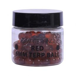 White Rhino 6MM Terp Balls Red 100ct  Display 